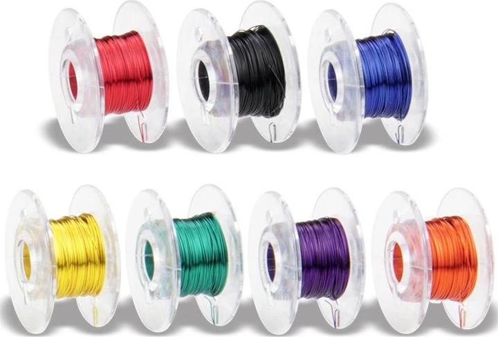 Actual product image Donau Copper enameled wire set 0,10mm 7x10m (7 m)