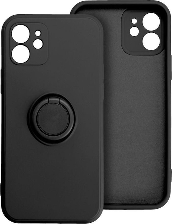 Produktbild OEM Rückwandabdeckung SILICONE RING Hülle für XIAOMI Redmi Note 12 Pro 5G schwarz (Xiaomi Redmi Note 12 Pro 5G)