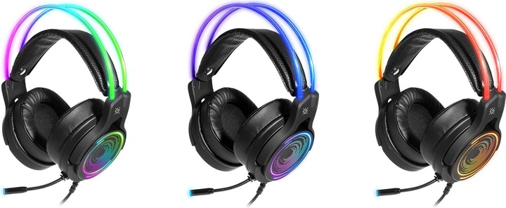 Produktbild Defender Cosmo Pro Headset Wired Head-band Gaming Black (Kabelgebunden)