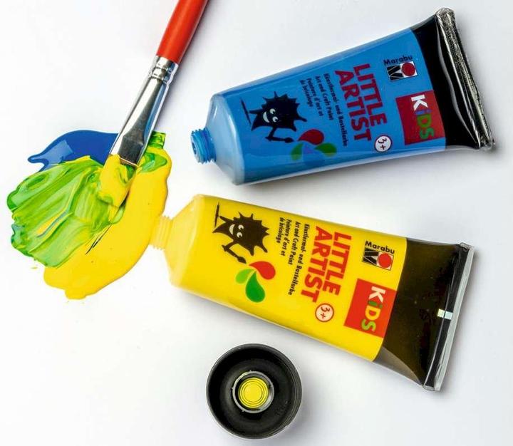 Actual product image Marabu Little Artist Art Box KiDS (Yellow, Green, Blue, Red, Brown, Beige, 36 ml)