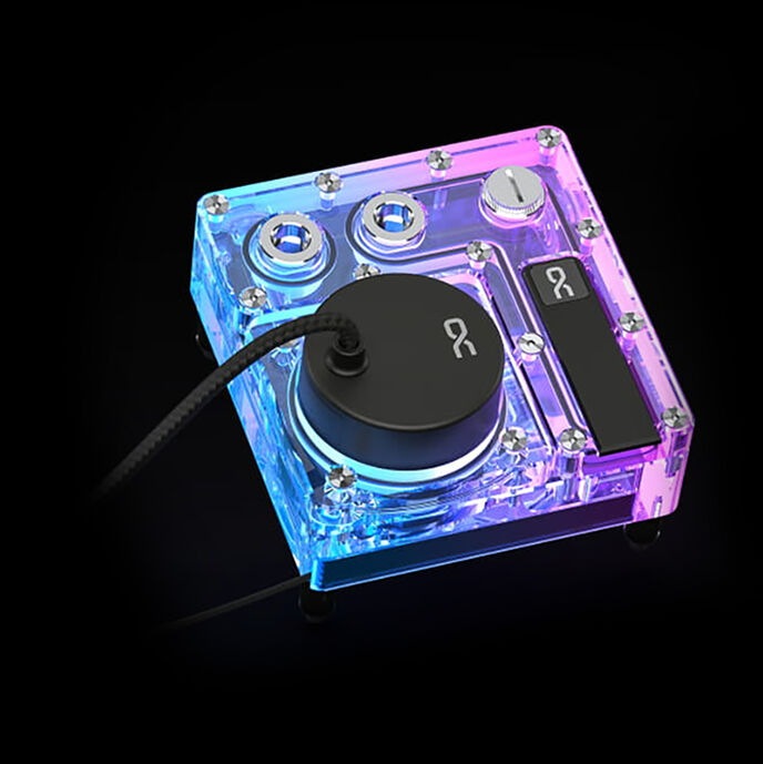 Actual product image Alphacool AGB Core 120mm reservoir with VPP/D5 pump