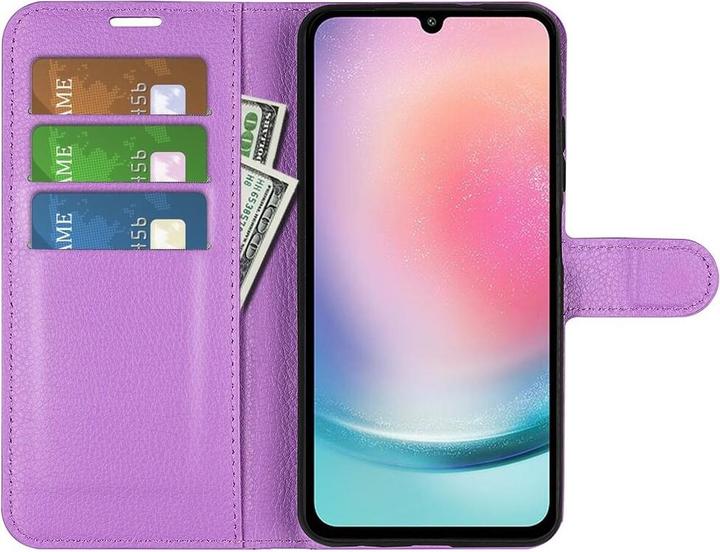 Produktbild Cover-Discount Galaxy A25 5G - Leder Etui Hülle violett (Samsung Galaxy A25 5G)