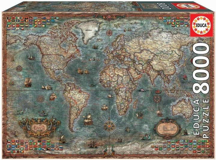 Produktbild Educa Historische Weltkarte (8000 Teile)