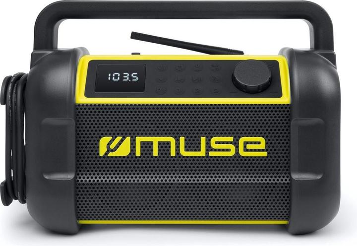 Image du produit Muse M-928 BTY Enceinte radio pour site d'emploi, noir/jaune (FM, NFC, Bluetooth)
