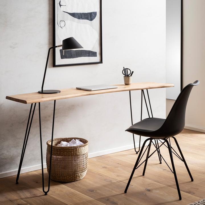 Actual product image FineBuy Schreibtisch Bürotisch 150 cm Akazie Massivholz Computertisch Baumkante