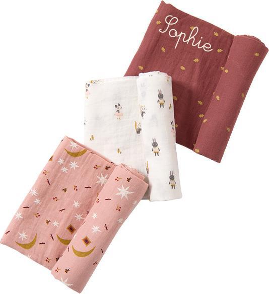Produktbild Moulin Roty Set von 3 Windlen (Figuren/Sterne/Blätter) Après la Pluie (70 cm, 70 cm)