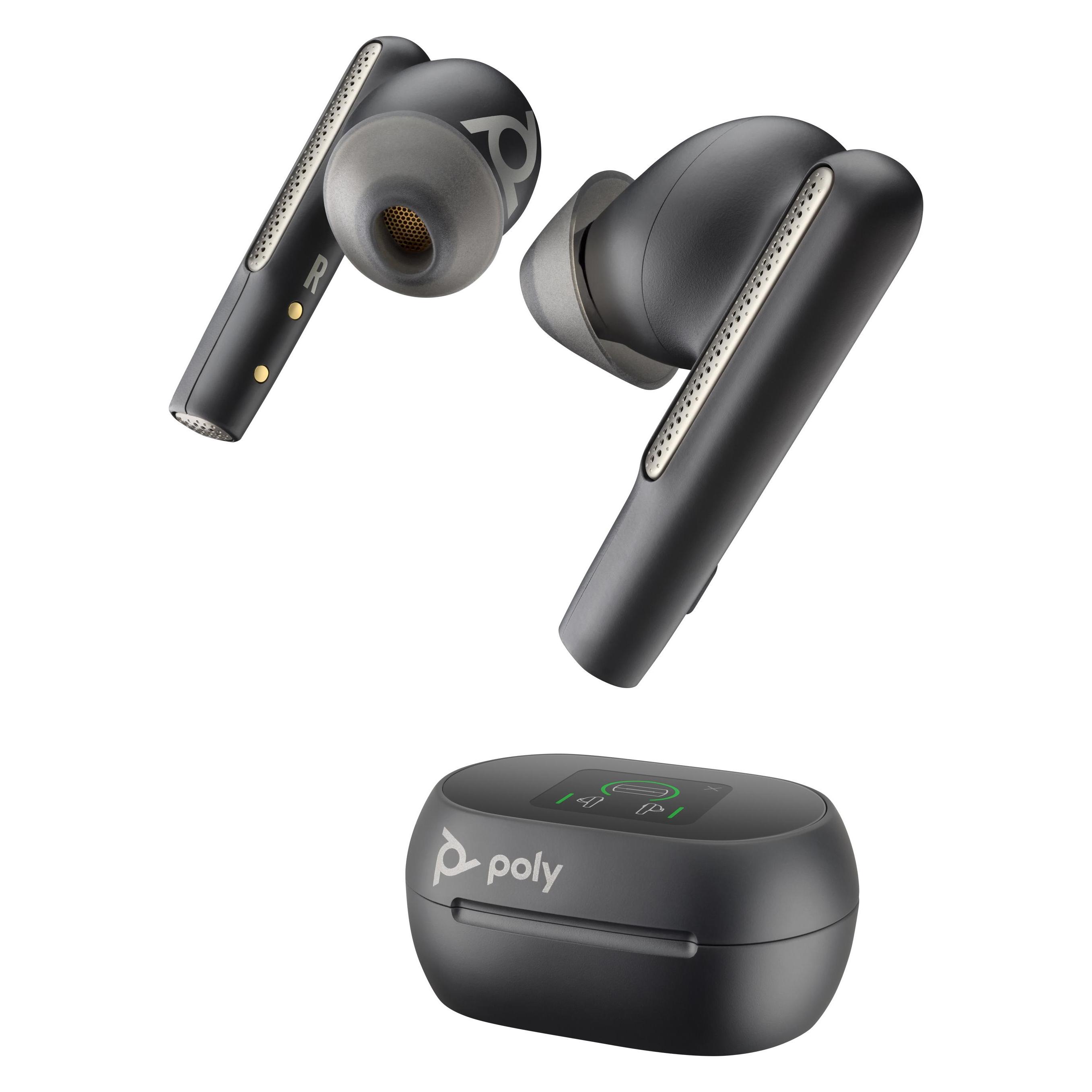 HP Poly Voyager Free 60+ UC (Kabellos, USB-C), Office Headset, Schwarz