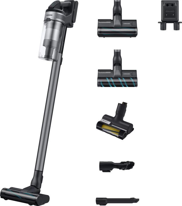 1x Wandhalterung, 1x Kombination Aufsatz, 1x Erweiterungs Aufsatz, 1x Pet Tool Bürste, 1x Turbo Action Bürste, 1x Slim Action Bürste