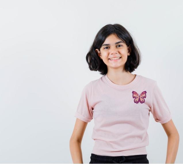 Image du produit CreaDiva Image à repasser Papillon rose, 120mm x 120mm (1 x)