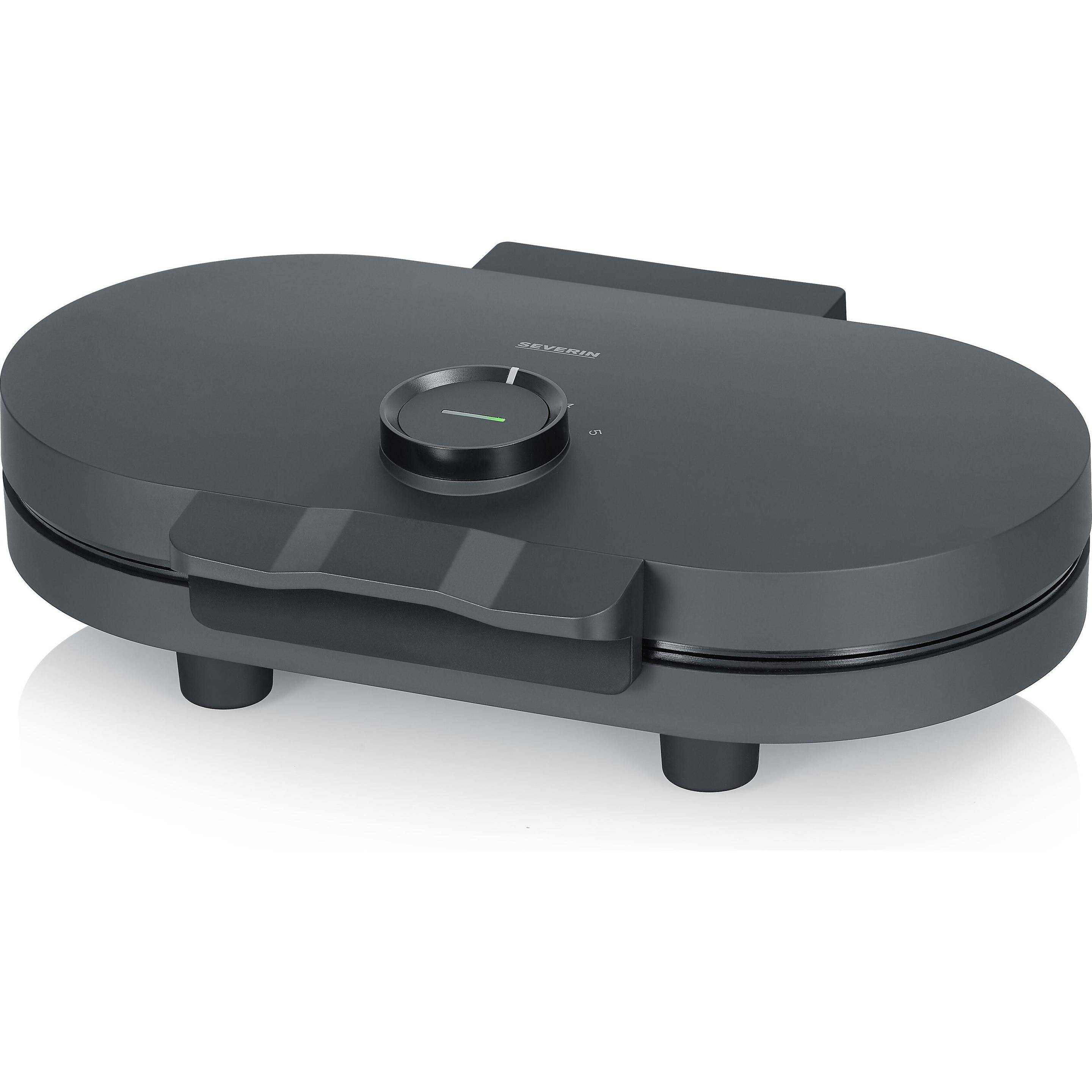 Severin Ferro da stiro Duo, Piastra per waffel, Nero