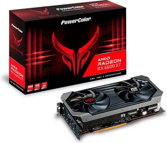 Actual product image Powercolor Radeon RX6600XT Devil GDDR6 HDMI 3xDP (8 GB)