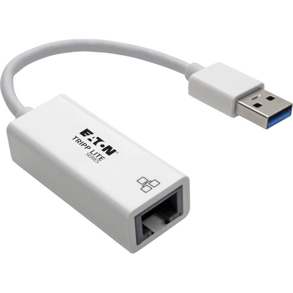 Eaton USB 3.0 to Gigabit Ethernet NIC Network Adapter 10/100/1000Mbps White (USB, RJ45 Gigabit Ethernet (1x)), Netzwerka...
