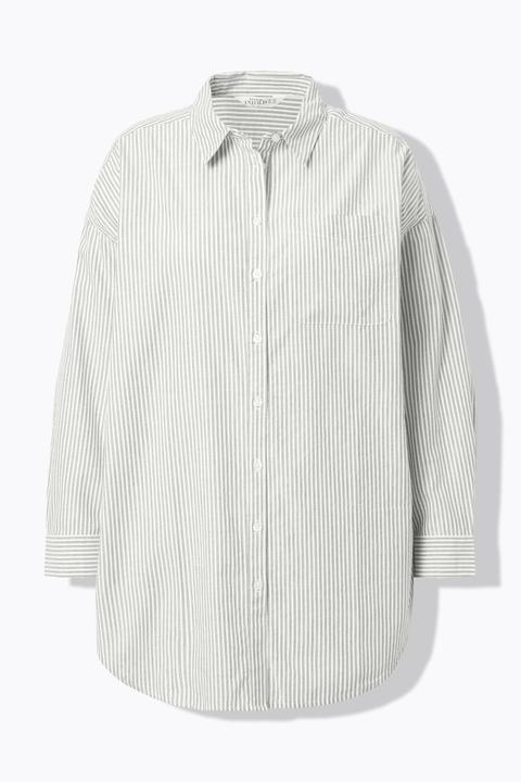 Immagine prodotto Studio Untold Camicia a righe dal taglio oversize con righe glitter e maniche lunghe (60)