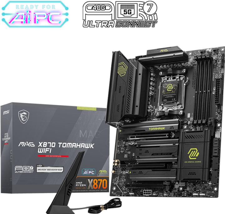 Produktbild MSI MAG X870 Tomahawk WIFI (AM5, AMD X870, ATX)