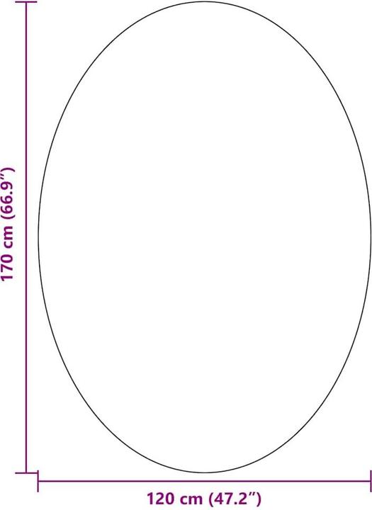 Produktbild vidaXL Polyester Teppich (170 x 120 cm)