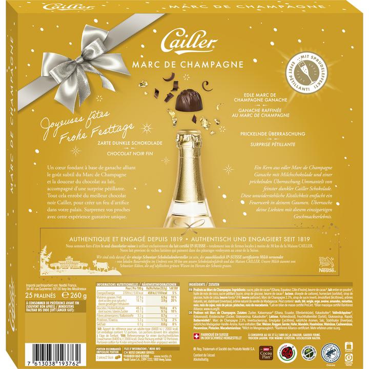 Produktbild Cailler Marc de Champagne Pralinen (260 g)