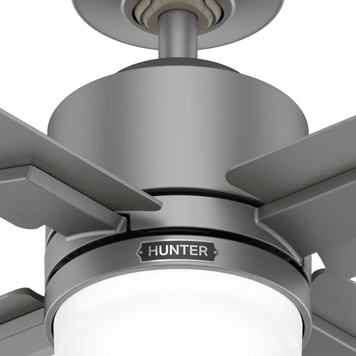 Actual product image Hunter Fans DC Deckenventilator Mila Silber mit LED & Fernbedienung (44 dB)