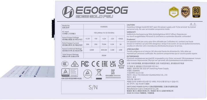 Immagine prodotto Lian-Li Edge Gold (850 W)