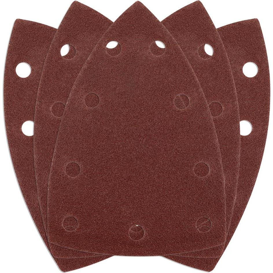 Neo, Abrasivi, Schleifblätter mit Kletthaftung, Eisen 100 x 147 mm, P120, 5 Stück, mit 9 Löchern für 04-623 (P120)