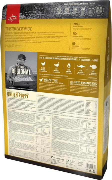 Actual product image Orijen Puppy (Junior, 1 pcs., 11400 g)