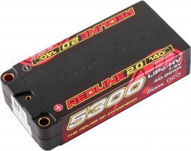 Actual product image Gens Ace Redline 2.0 Series 5300mAh 7.6V 140C 2S2P HardCase HV Lipo Battery Pack with Hardcase 64# (7.60 V, 5300 mAh)