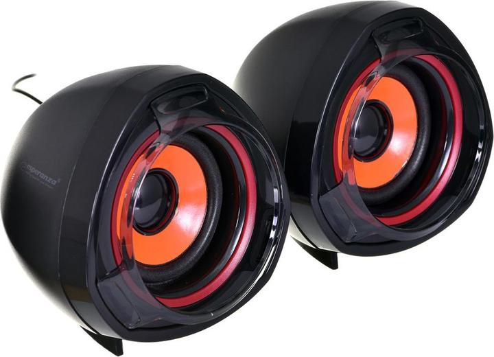 Actual product image Esperanza EP141 USB 2.0 speaker system 5 W channels Black Orange