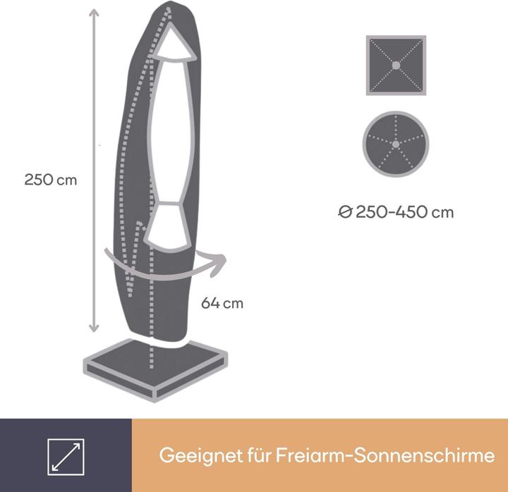 Produktbild Garden Lights Schutzhülle für Schirm - max. Ø 450 cm
