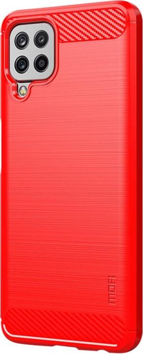 Actual product image Cover-Discount Galaxy A22 4G - metal carbon look hull red (Samsung Galaxy A22)