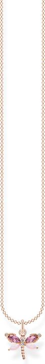 Immagine prodotto Thomas Sabo Collana libellula con pietre oro rosa (Argento 925, 38 - 45 cm)