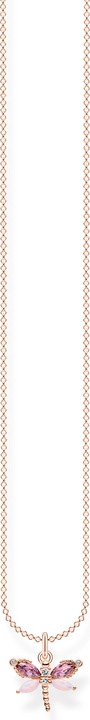 Produktbild Thomas Sabo Kette Libelle mit Steine roségold (925er Silber, 38 - 45 cm)