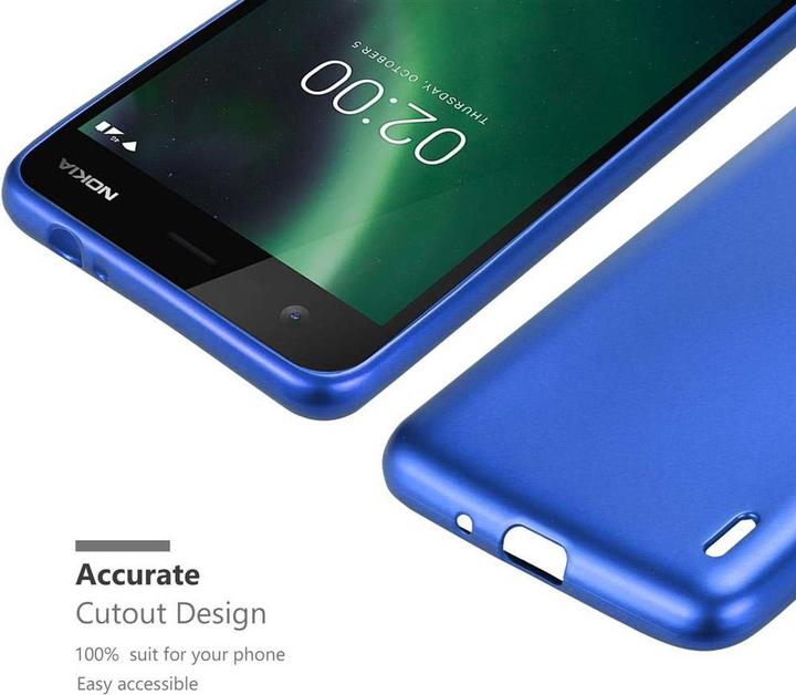 Actual product image Cadorabo TPU Matt Metallic Cover (Nokia 2)