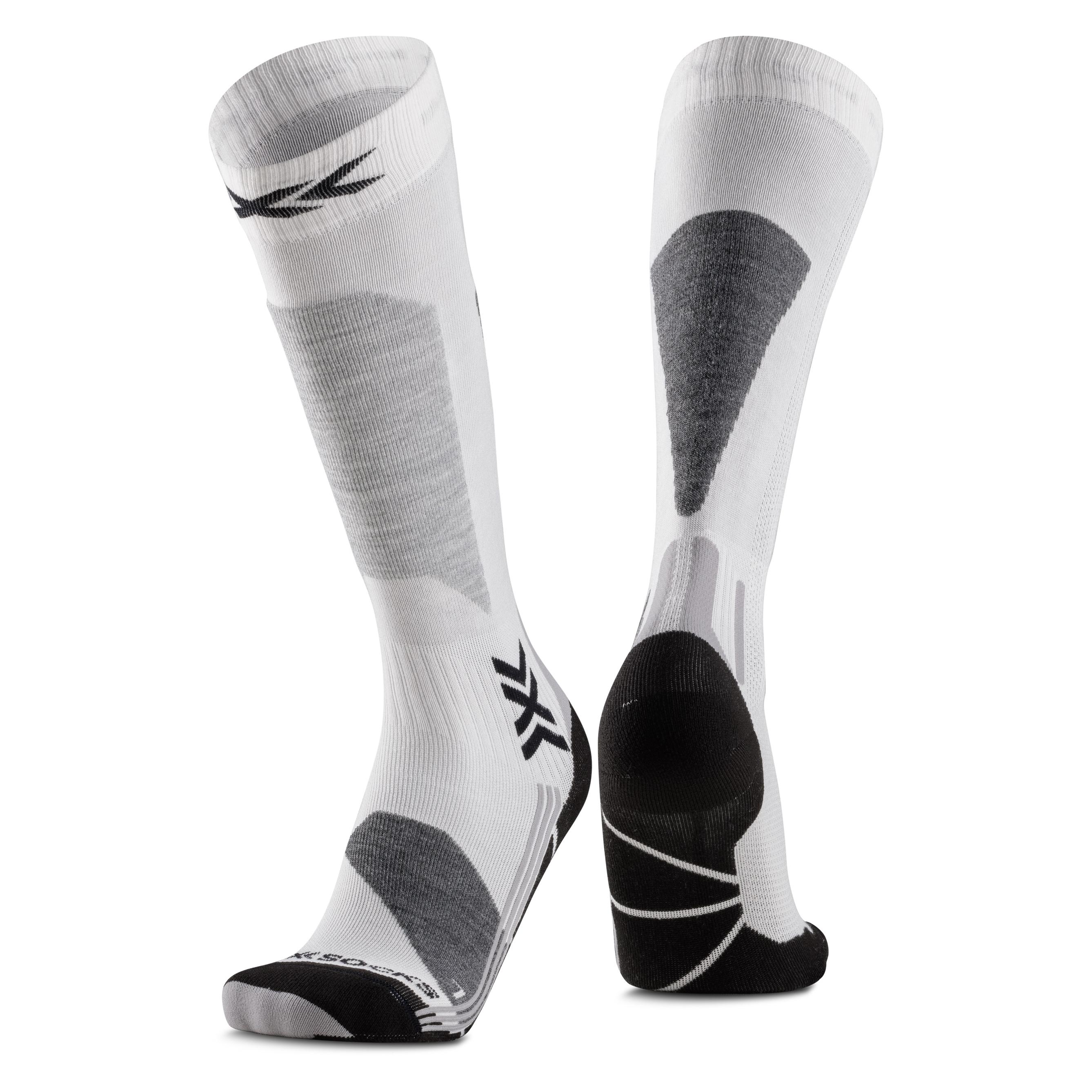 X-Socks, Damen, Sportsocken, Women Ski Discover Otc (39 - 40), Grau, Weiss