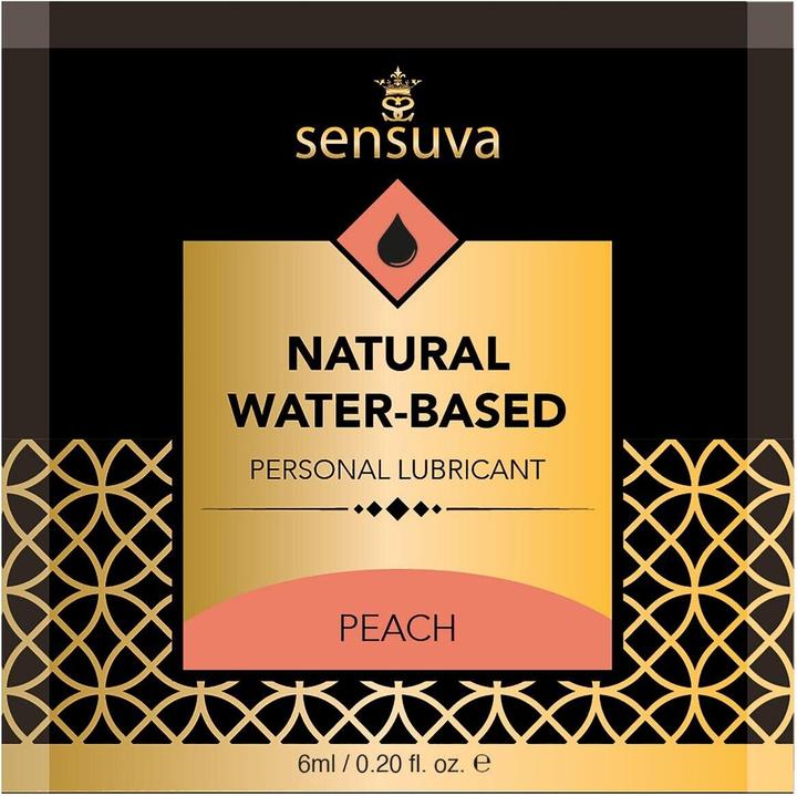 Productafbeelding Sensuva natural water-based personal lubricant peach 6 ml (6 ml)