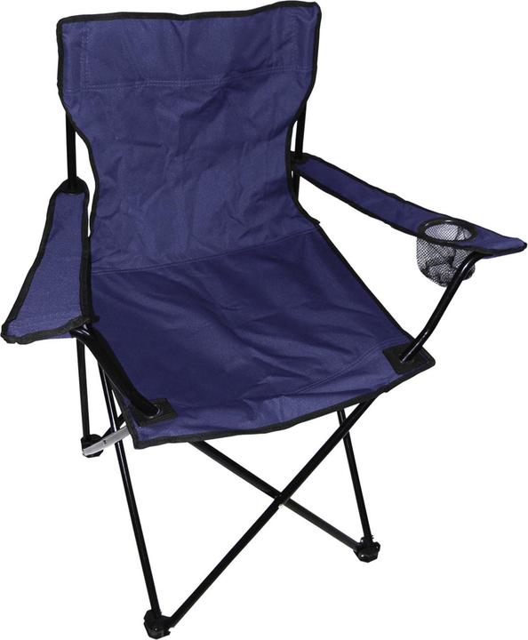 Actual product image Mojawo Anglersessel Campingstuhl mit Getränkehalter und Tasche Blau