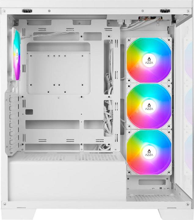 Produktbild Azza Cove 570W Miditower white 4xARGB LA fter retail (CSAZ-570W) (ATX, ITX, Micro-ITX)