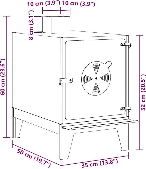 Produktbild vidaXL Gartenofen