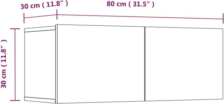 Produktbild VidaXL Elliot (100 x 30 x 30 cm)