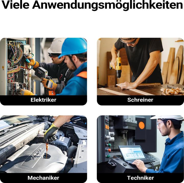 Produktbild Wiltec Werkzeugtasche 25,5x23x28cm Arbeitstasche 23 Fächer Werkzeug Tasche Gurt