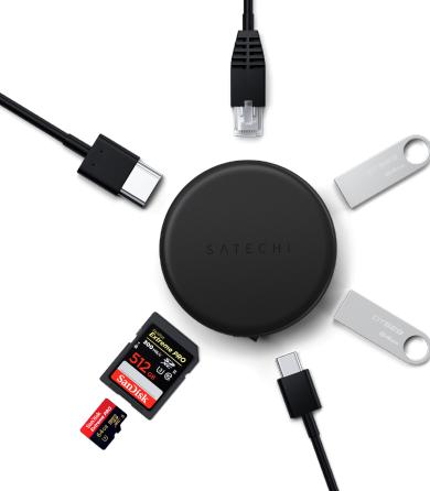 Actual product image Satechi OntheGo (USB-C, 7 ports)