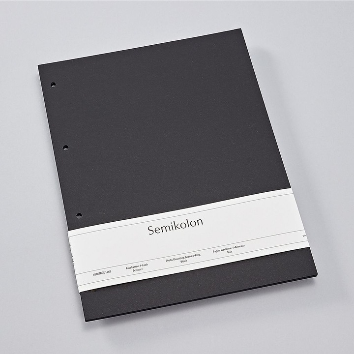 Produktbild Semikolon Fotokarton 4-Loch, black