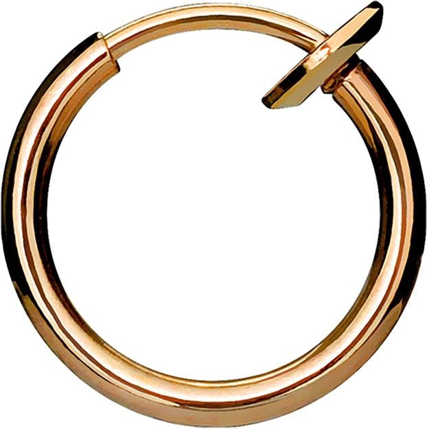 Star Piercing Fake Nasenring rosegold mit Titanium Beschichtung (ohne Messing, Chirurgenstahl 316L)