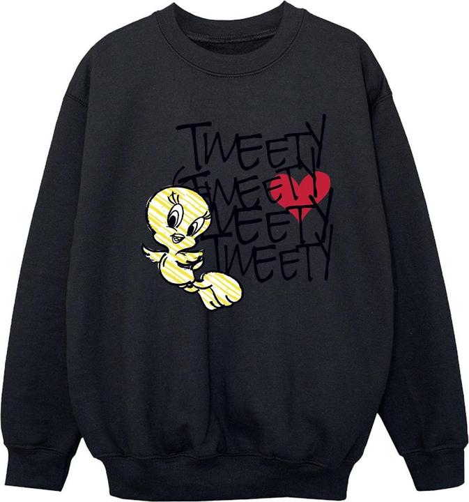 Produktbild Looney Tunes Tweety Love Heart Sweatshirt Mädchen (128)