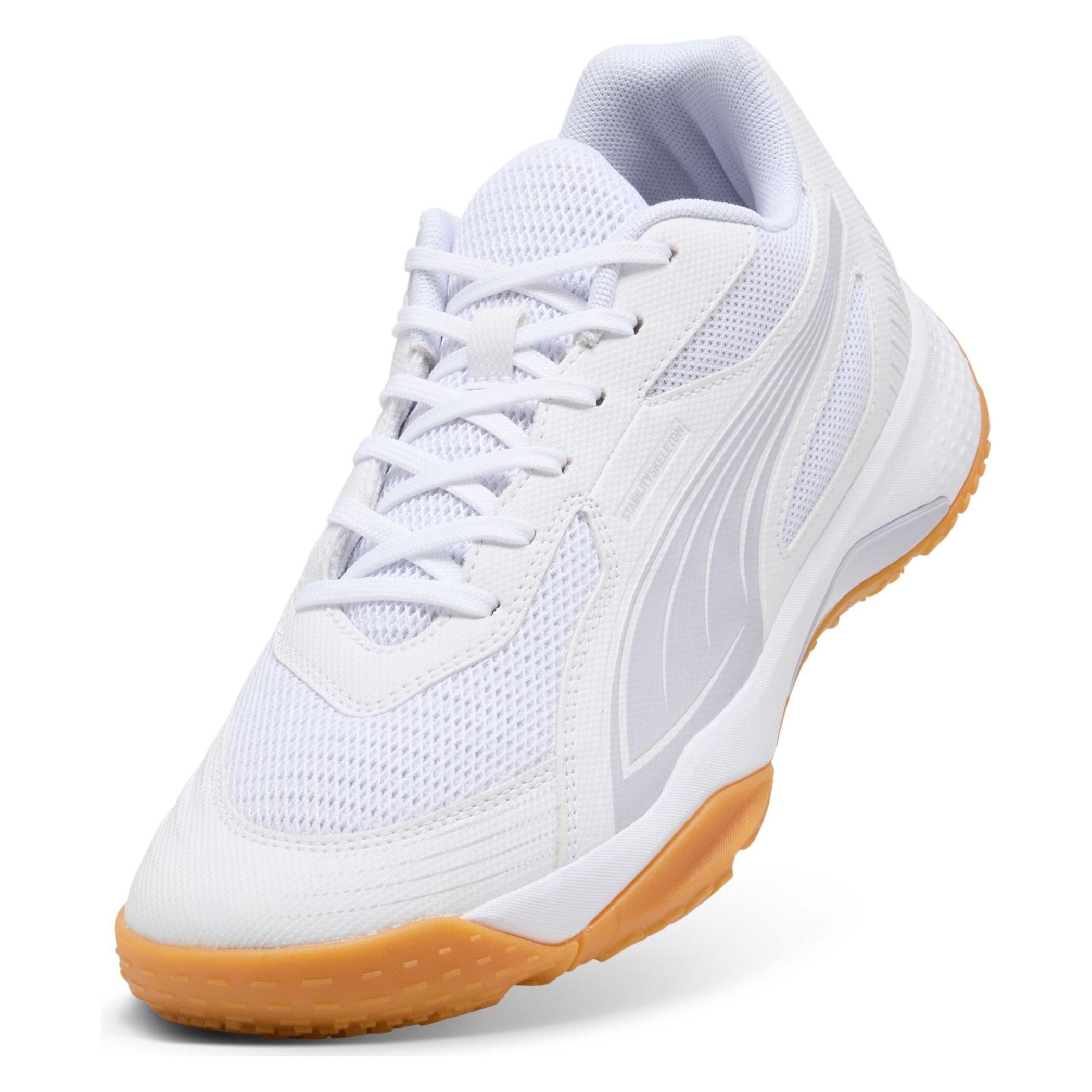 Puma, Unisex, Indoor Schoenen, Zonnevlam Iii W+ (44), Veelkleurig, Paars, Wit