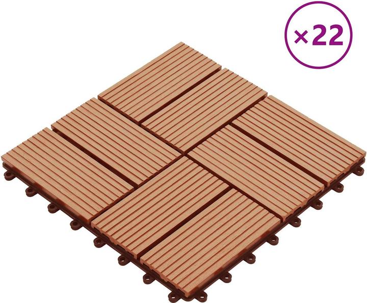Produktbild vidaXL Terrassenfliese (22x, 30 x 30 cm)