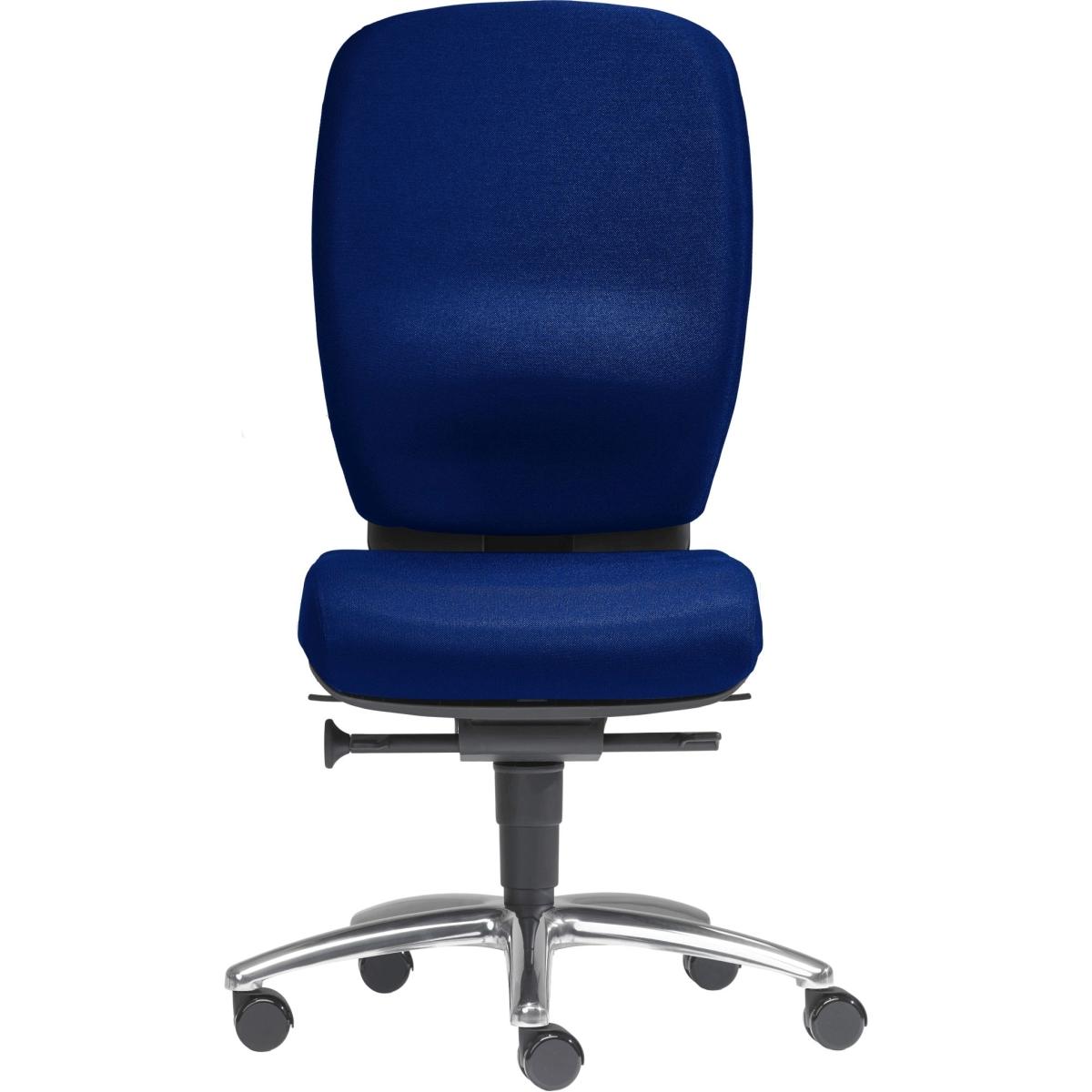 Sitwell, Bürostuhl, Büro-Drehstuhl Lady Comfort ohne Armlehnen Alu-Fusskreuz dunkelblau