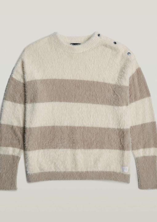 Produktbild G-Star Fuzzy Stripe Loose Knit mit bequemer Passform (XXL)