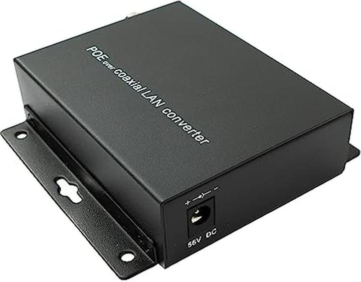 Productafbeelding System-S SystemS 75 Ohm IP Extender Set LAN RJ45 to BNC Coaxial Cable in Black (Diverse)