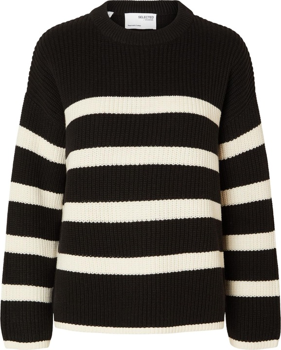 Selected Femme Gestreifter Strickpullover