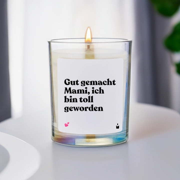 Produktbild Chatty Candles Duftkerze Flowery Gut gemacht Mami, ich bin toll geworden