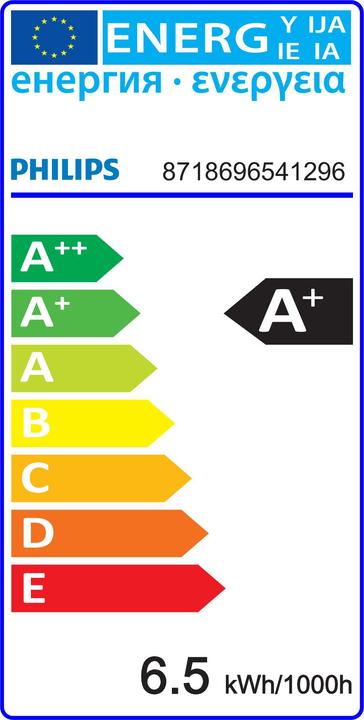 Label énergétique Philips Professional CorePro (G24d-2, 6.50 W, 700 lm, 1 x, F)